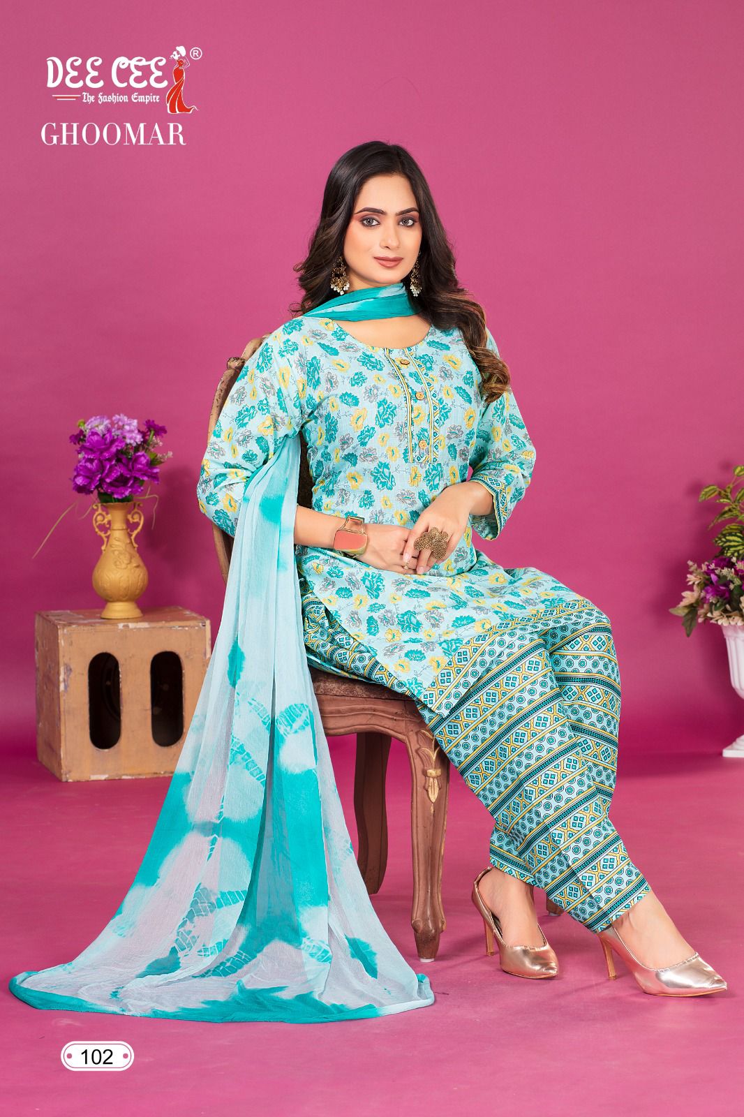 Ghoomar Vol 1 By Deecee Designer Printed Kurti Bottom With Dupatta Wholesale Market In Surat 
